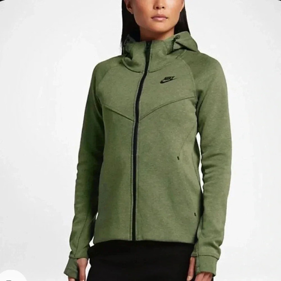 Nike Sportswear Tech Fleece Hoodie Palm green - Picture 1 of 15